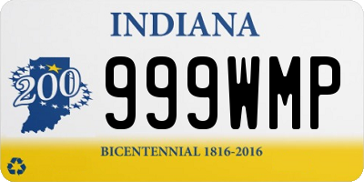 IN license plate 999WMP