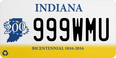 IN license plate 999WMU