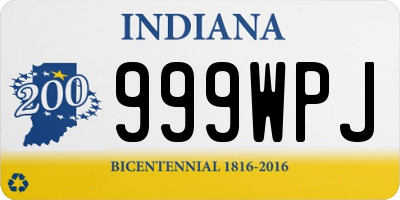 IN license plate 999WPJ