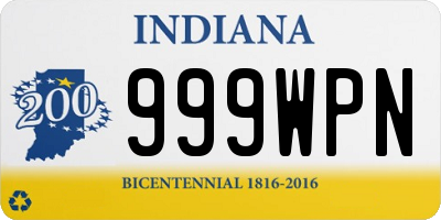 IN license plate 999WPN