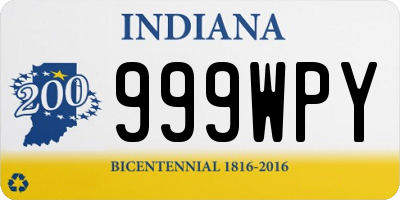 IN license plate 999WPY
