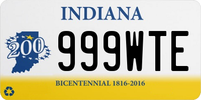 IN license plate 999WTE