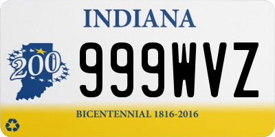 IN license plate 999WVZ