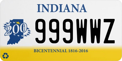 IN license plate 999WWZ
