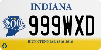 IN license plate 999WXD