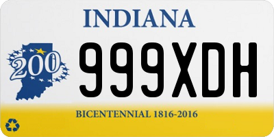 IN license plate 999XDH