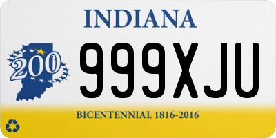 IN license plate 999XJU