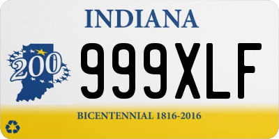 IN license plate 999XLF