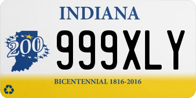 IN license plate 999XLY