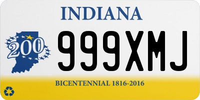 IN license plate 999XMJ