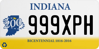 IN license plate 999XPH