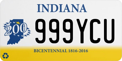 IN license plate 999YCU