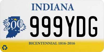 IN license plate 999YDG