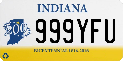 IN license plate 999YFU