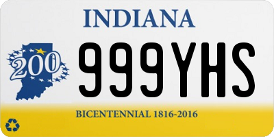 IN license plate 999YHS