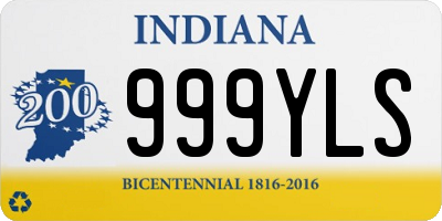 IN license plate 999YLS