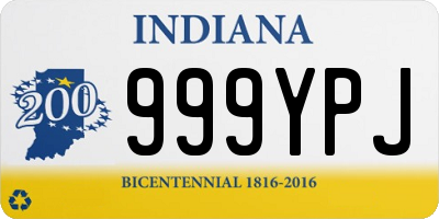 IN license plate 999YPJ