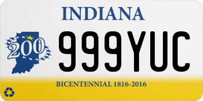 IN license plate 999YUC