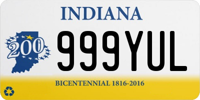 IN license plate 999YUL