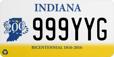 IN license plate 999YYG