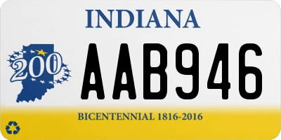 IN license plate AAB946