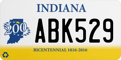 IN license plate ABK529