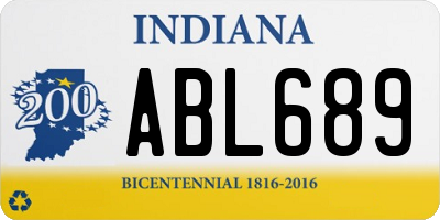 IN license plate ABL689