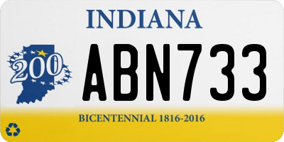 IN license plate ABN733