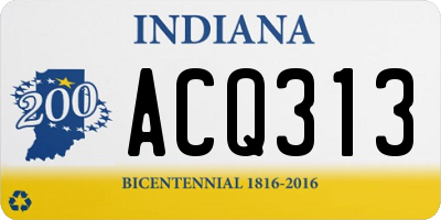 IN license plate ACQ313