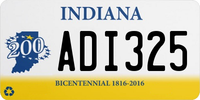 IN license plate ADI325