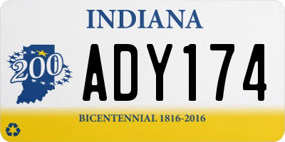 IN license plate ADY174