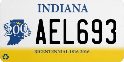 IN license plate AEL693