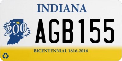 IN license plate AGB155