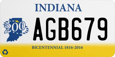 IN license plate AGB679