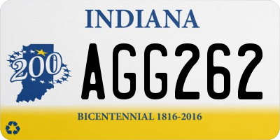 IN license plate AGG262