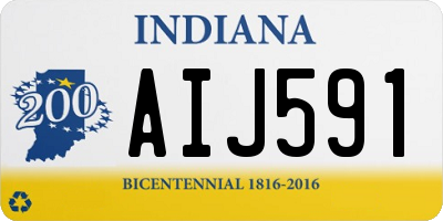 IN license plate AIJ591