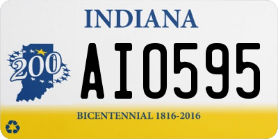 IN license plate AIO595