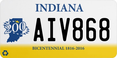 IN license plate AIV868