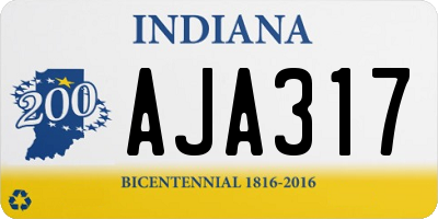 IN license plate AJA317