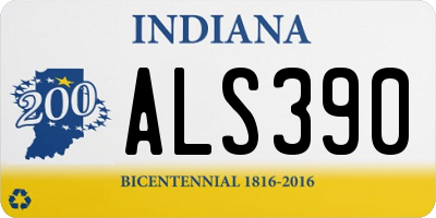 IN license plate ALS390