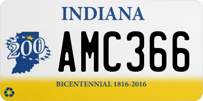 IN license plate AMC366