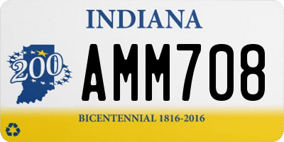 IN license plate AMM708