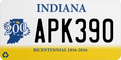 IN license plate APK390