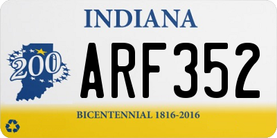 IN license plate ARF352