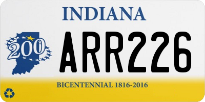 IN license plate ARR226