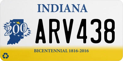 IN license plate ARV438