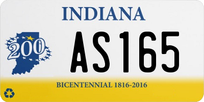 IN license plate AS165