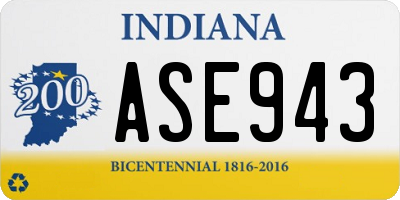 IN license plate ASE943