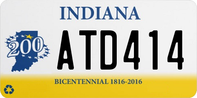 IN license plate ATD414