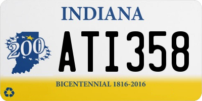 IN license plate ATI358